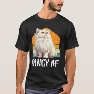 Persian Cat Mom FANCY AF Persian Cat Owner Vintage T-Shirt