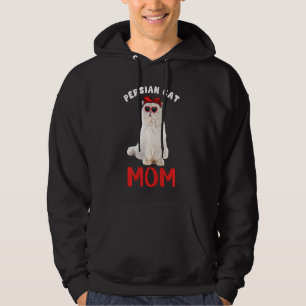 Persian Cat Mom Mama Cat Owner Funny Kitty Kitten Hoodie