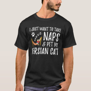 Persian Cat Mom Nap Cat Idea T-Shirt