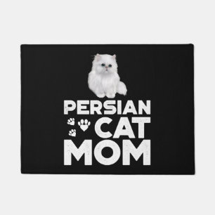 Persian Cat Mom Shirt I Female Cat Owner Persian K Doormat