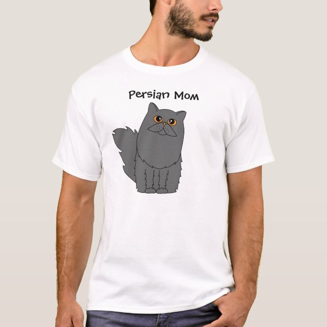 Persian Cat Mom T-Shirt (Front)