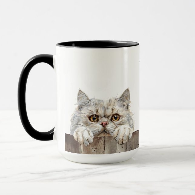 Persian Cat Mug (Left)
