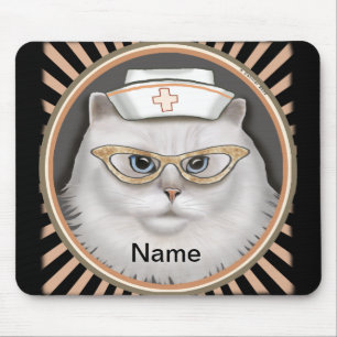 Persian Cat Nurse  Mouse Pad