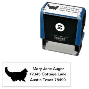 Persian Cat Personalized  Self-inking Stamp