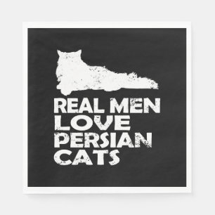 Persian cat - real men love persian cats napkin