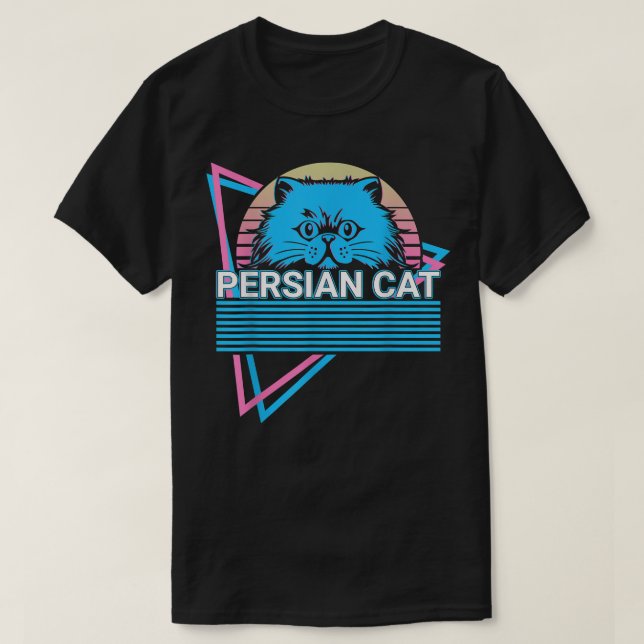 Persian Cat Retro  T-Shirt (Design Front)