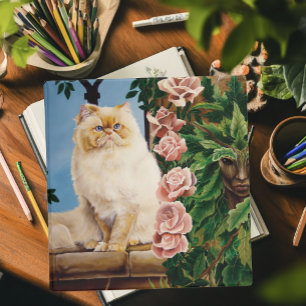 Persian Cat Roses Dryad Binder