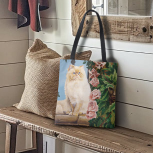 Persian Cat Roses Dryad Tote Bag