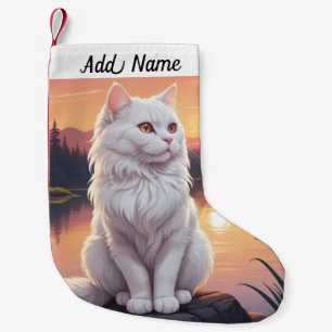Persian Cat Small Christmas Stocking