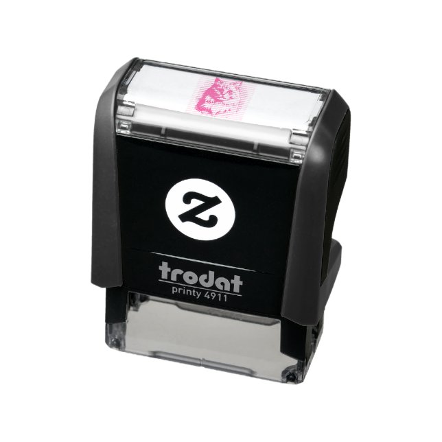Persian Cat Watercolour Portrait Self-inking Stamp (Product)