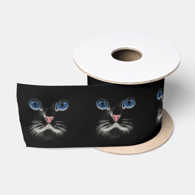 Persian Cat with Blue Eyes  Satin Ribbon (Spool)
