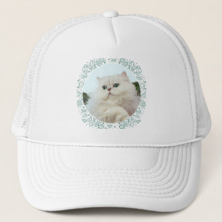 Persian Cat with Jade Eyes Trucker Hat