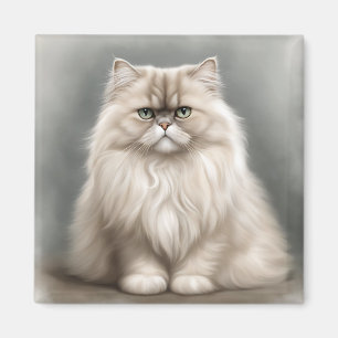 Persian Cat's Beauty Portrait Magnet
