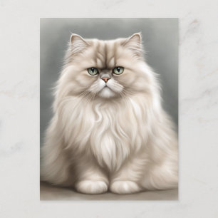 Persian Cat's Beauty Portrait Postcard