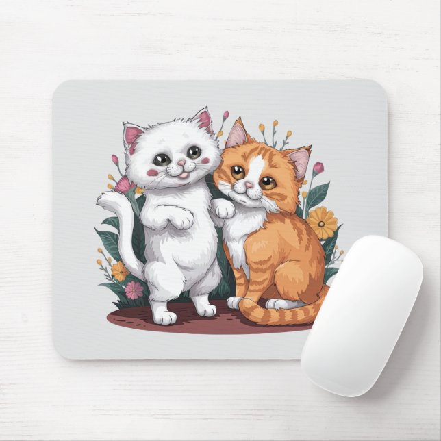 Persian Cats Mouse Pad (With Mouse)
