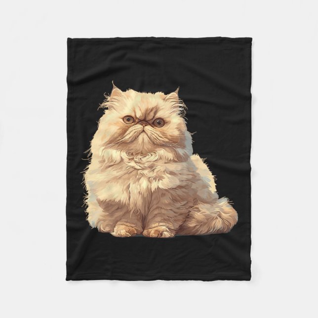 Persian Cats Persian Cat  Fleece Blanket (Front)