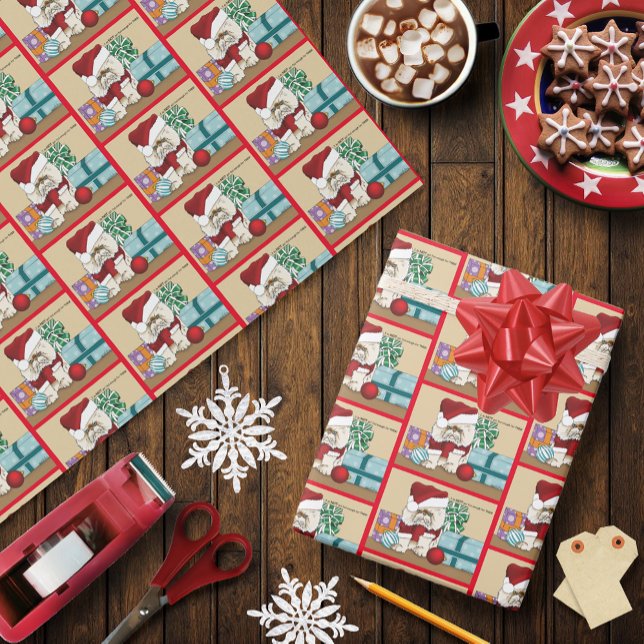 Persian Christmas Cat Wrapping Paper (Creator Uploaded)