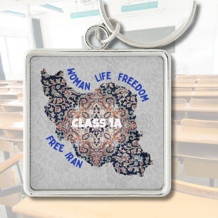Persian Christmas Gifts in Bulk for Students Blue Keychain