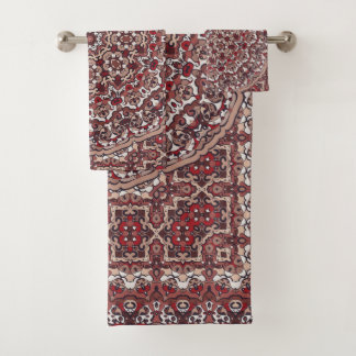 Persian coloured carpet bath towel set