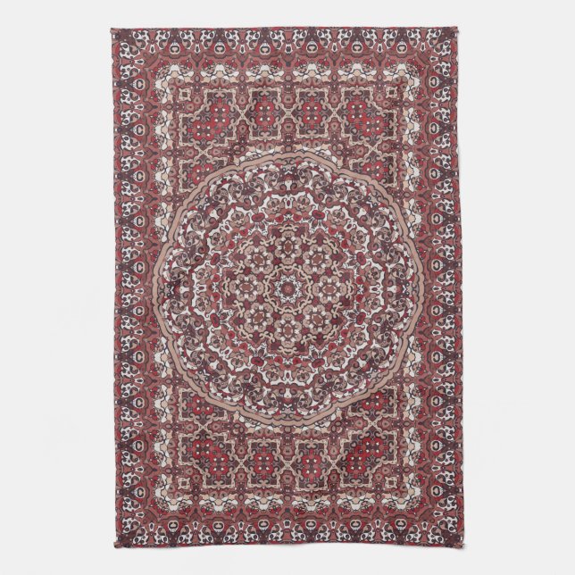 Persian coloured carpet kitchen towel (Vertical)