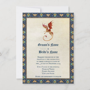 Persian Dragon Wedding Invitation
