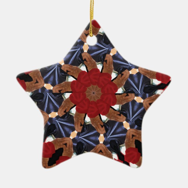 Persian Dreamcatcher Ceramic Ornament (Front)
