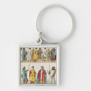 Persian Dress, from 'Trachten der Voelker', 1864 Keychain
