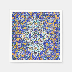 Persian elaborate tiled mural napkin