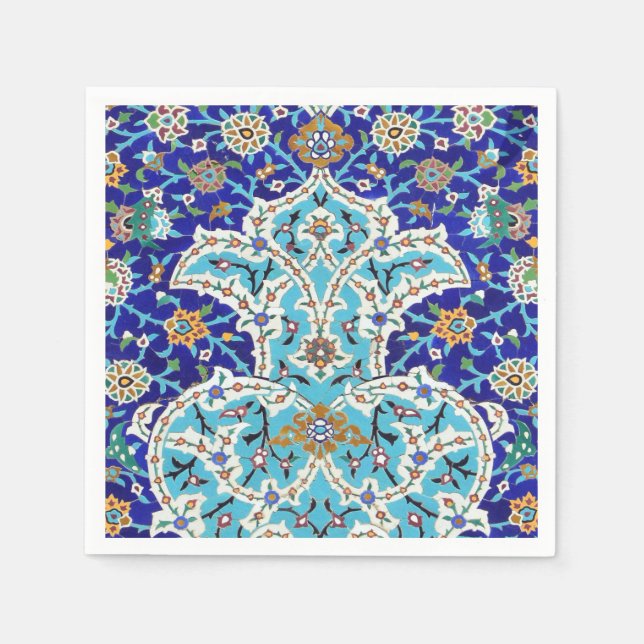 Persian elaborate tiled mural   napkin (Front)