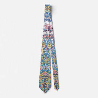 Persian elaborate tiled mural       tie