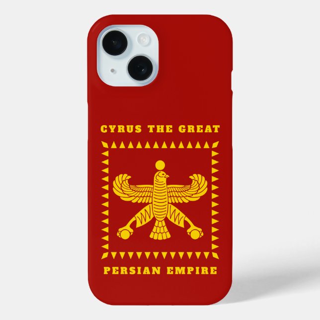 Persian Empire Cyrus The Great Achaemenid Shahbaz Case-Mate iPhone Case (Back)