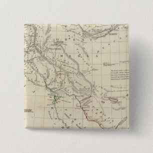 Persian Empire, eastern 2 Inch Square Button