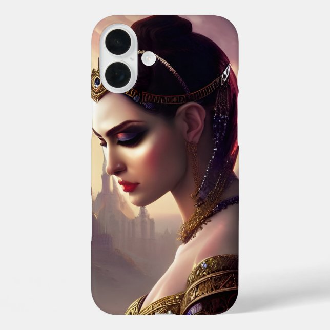 Persian Empress Queen Middle East Fantasy Art Case-Mate iPhone Case (Back)