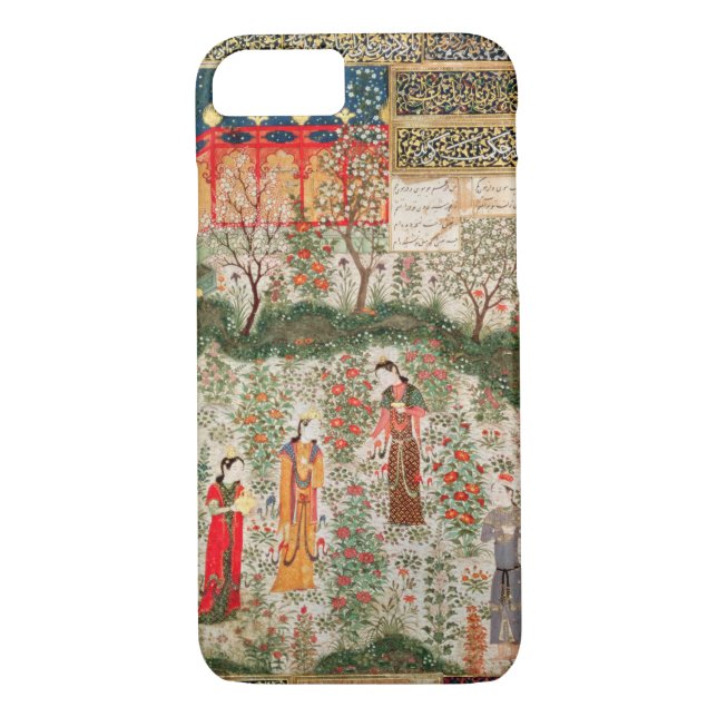 Persian Garden, 15th century (w/c on paper) Case-Mate iPhone Case (Back)