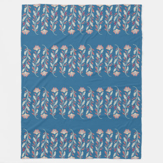 Persian Garden Motif Fleece Blanket