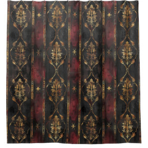 Persian Gold Damask Noir Pattern (3)