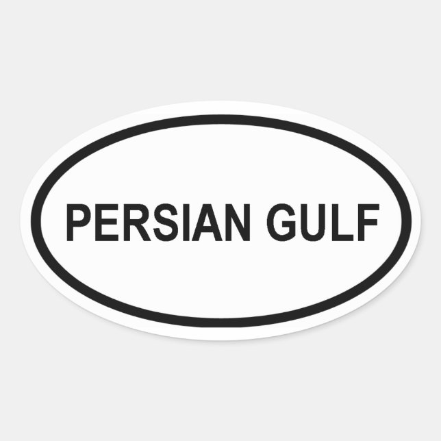 PERSIAN GULF OVAL STICKER (Front)