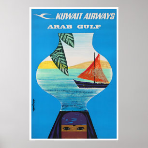Persian Gulf Poster Art Travel Persian Print
