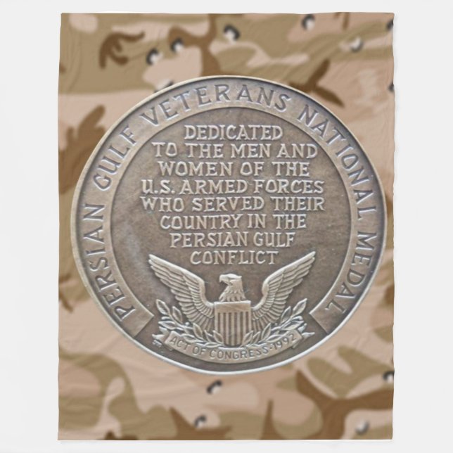 PERSIAN GULF VETERAN MEDAL Couverture en polaire (Devant)