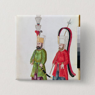 Persian Janissaries, 1513 2 Inch Square Button