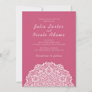 Persian Jewel Arch Ordinate Mandala Wedding Invitation