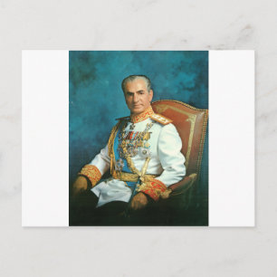 Persian King Mohammad Reza Shah Pahlavi Postcard