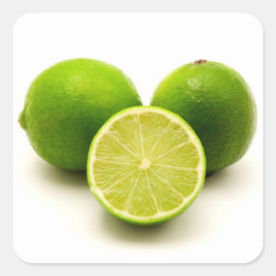 Persian lime square sticker
