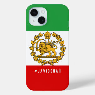 Persian Lion And Sun Flag Crown Javid Shah Pahlavi iPhone 15 Case