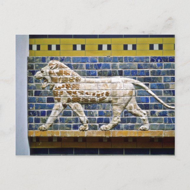 Persian Lion - Glazed Brick, Istanbul Postcard (Front)