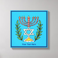 Persian Magen David Menorah