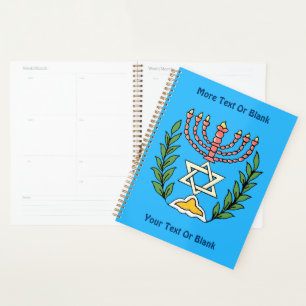 Persian Magen David Menorah Planner