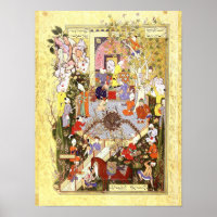 Persian Miniature: A Father Advises His Son