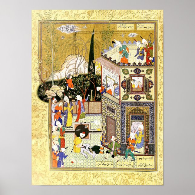 Persian Miniature: The Old Rogue Learns His Lesson Poster (Front)