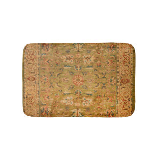 Persian Muted Green Yellow Blue  Bath Mat